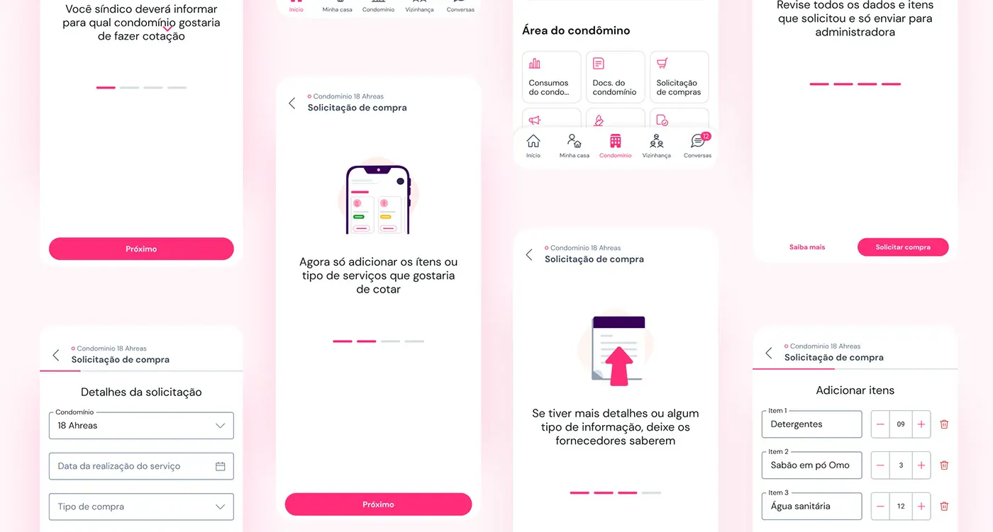 Tela secundária do produto.