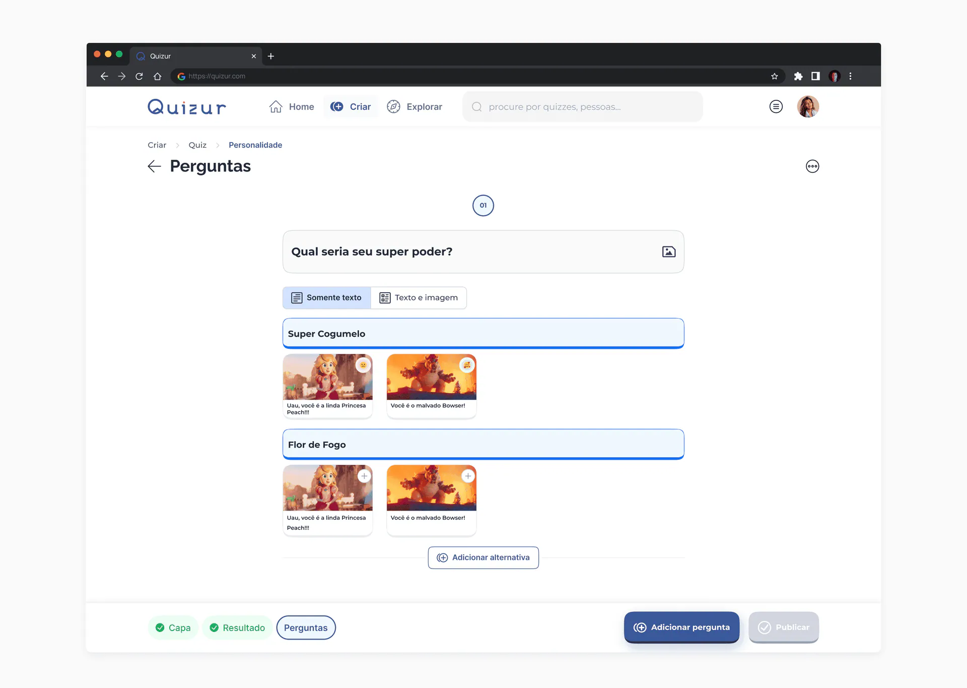 Personalidade UI 4.