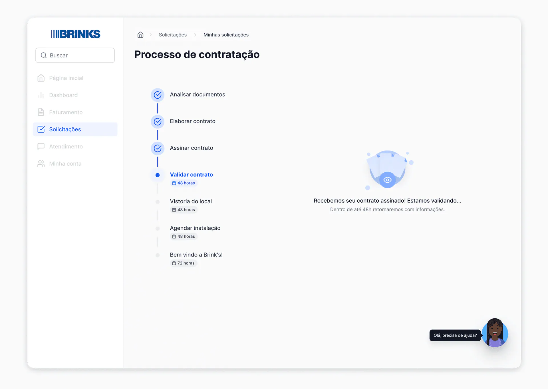TriggoLabs protótipo de experiência pós-venda B2B.