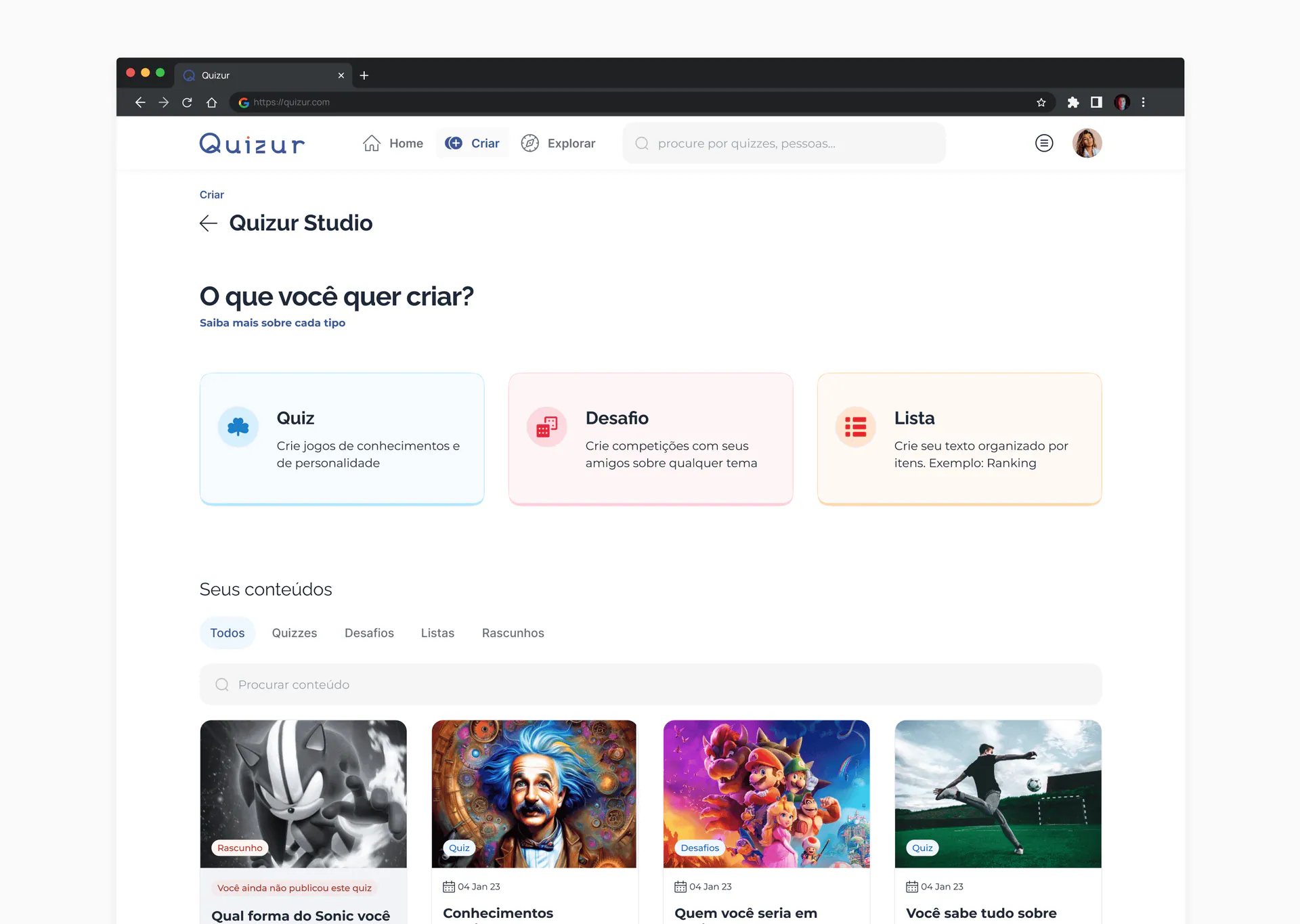 UI verdadeira ou falsa 2.